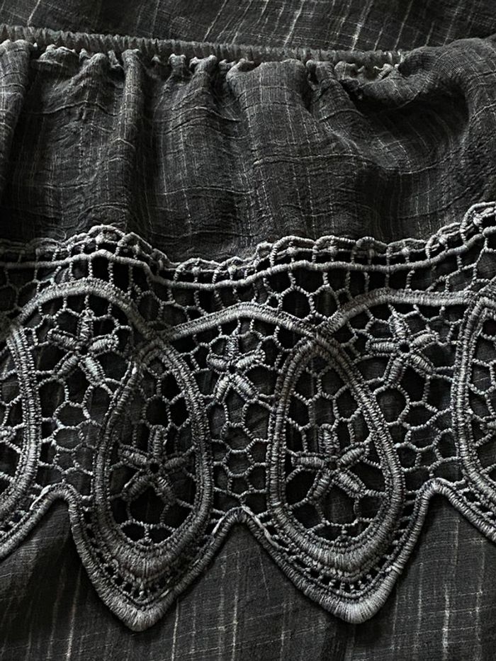 Robe bustier gris foncé en dentelle - photo numéro 4