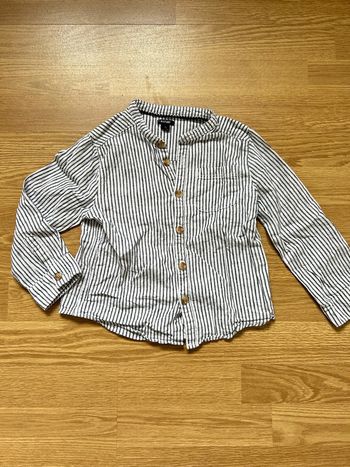 Chemise en lin/coton 5 ans col Mao