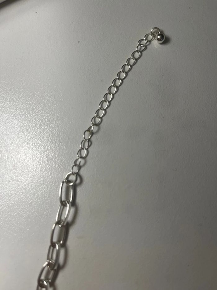 Collier chaîne argenté - photo numéro 2