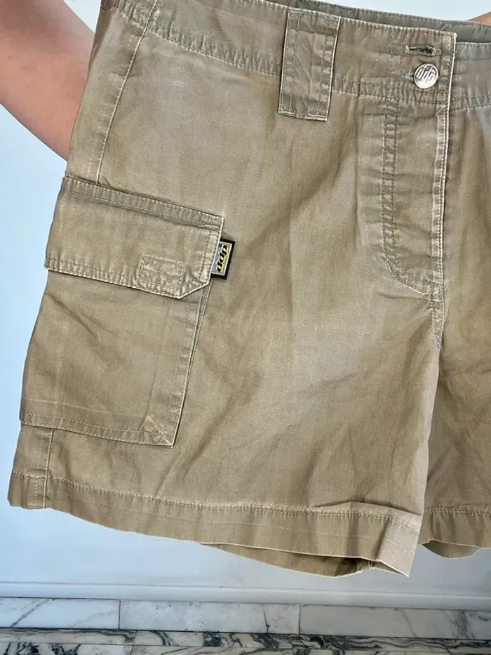 Short y2k vintage kaki DDP taille S - photo numéro 7