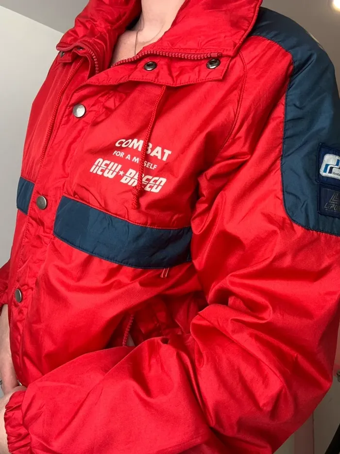 Blouson vintage homme New breed taille M rouge - photo numéro 5
