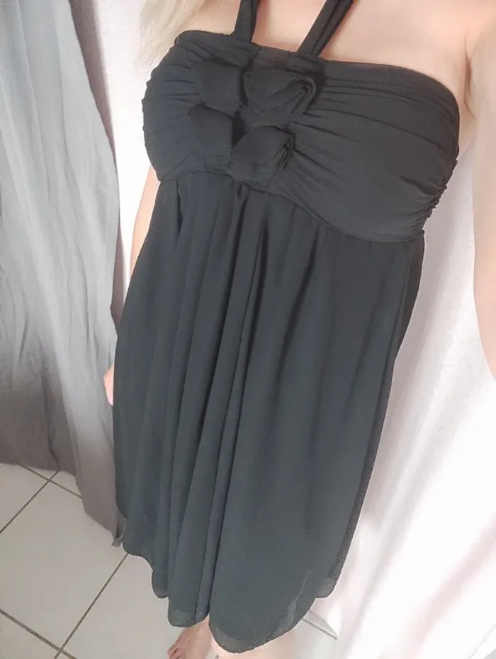 Robe fluide camaïeu