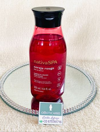 Jabón líquido perfumado Nativa Spa Cereja Rouge OBoticario