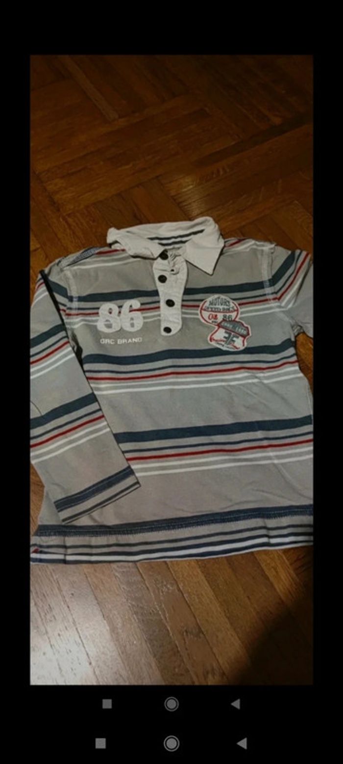 Polo manches longues 4 ans