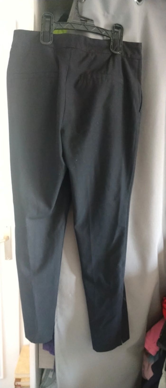 Pantalon droit style tailleur noir femme 34 zara - photo numéro 2