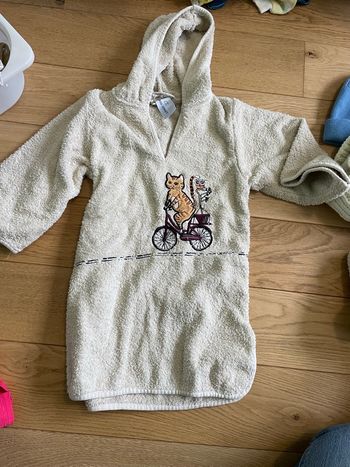 Poncho de bain chat vélo