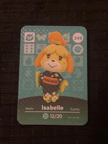 mini carte amiibo Isabelle