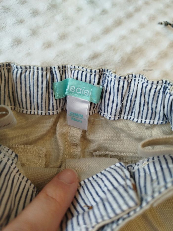 Pantalon de cérémonie obaibi 24 mois , souple , réglable à la taille - photo numéro 5