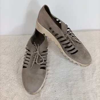 Chaussures aérées arche cuir 38 été gris