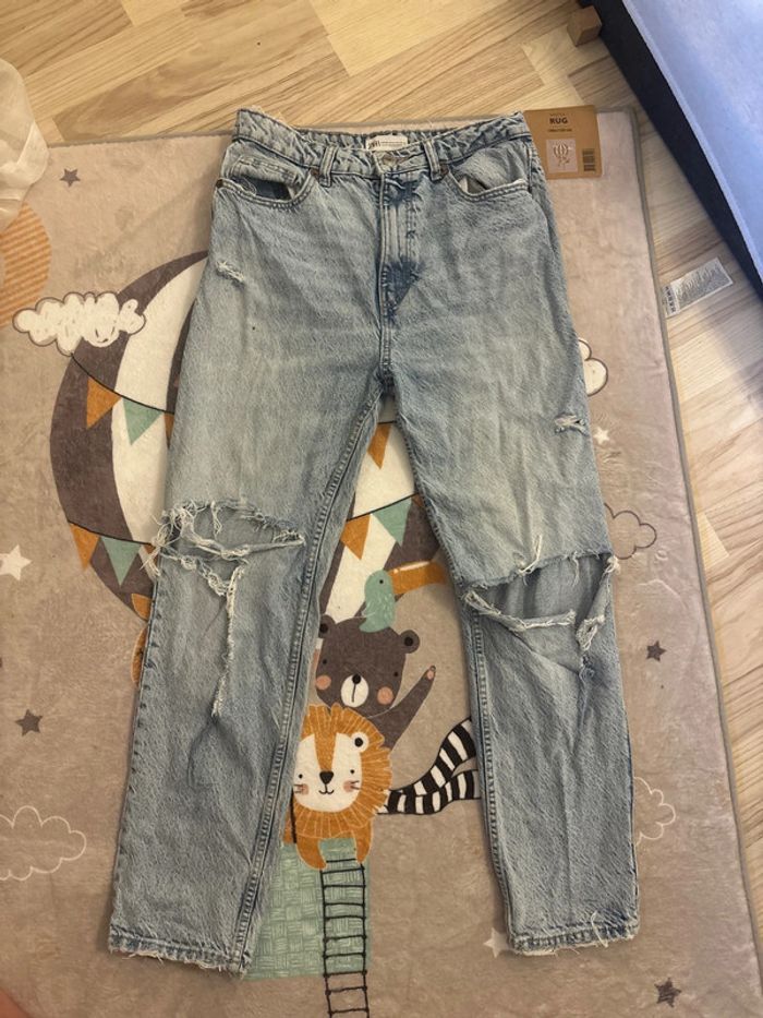 Jeans. Zara slim troue - photo numéro 3