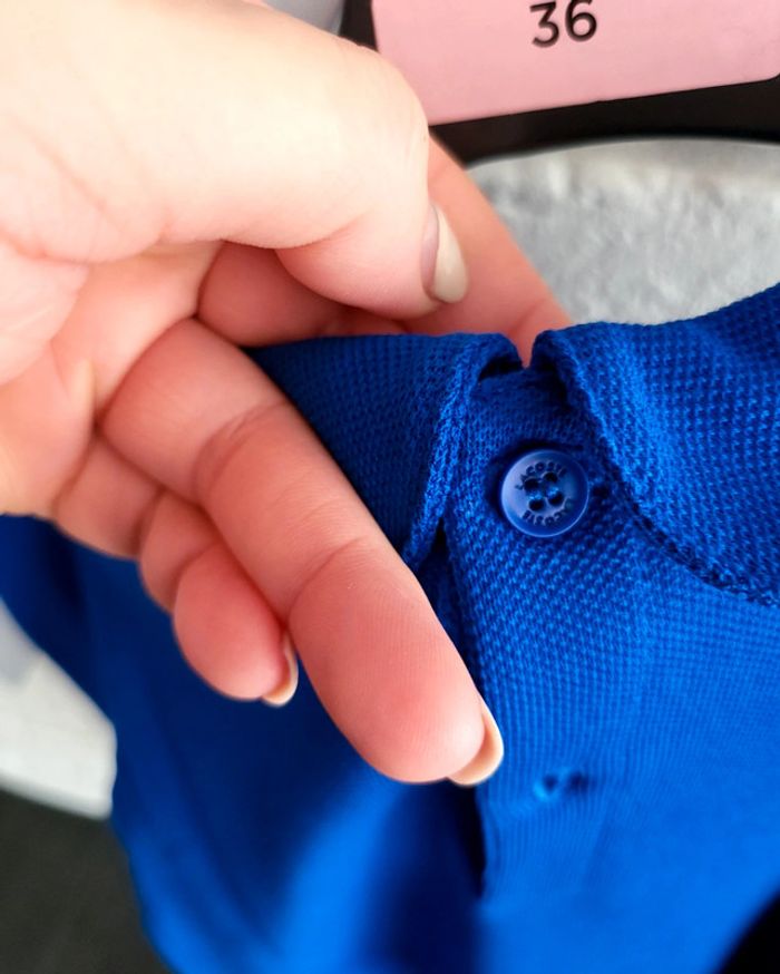 Robe Lacoste col Claudine bleu taille 10 ans - photo numéro 13