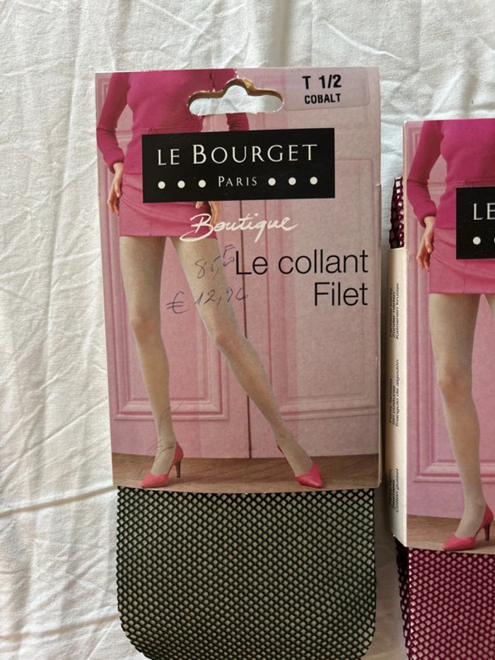 2 paires de collants un cobalt 1 petrus taille 1/2 - photo numéro 2