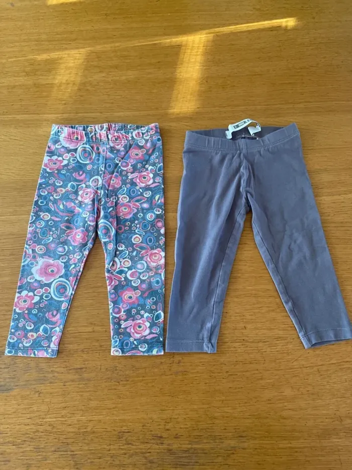 2 legging fille 18 mois