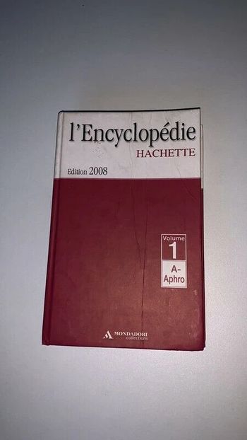 Livre L'encyclopédie Hachette - Édition 2008 - Volume 1