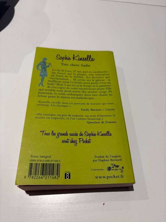 Livre « Très chère Sadie » de Sophie Kinsella édition Pocket - photo numéro 2