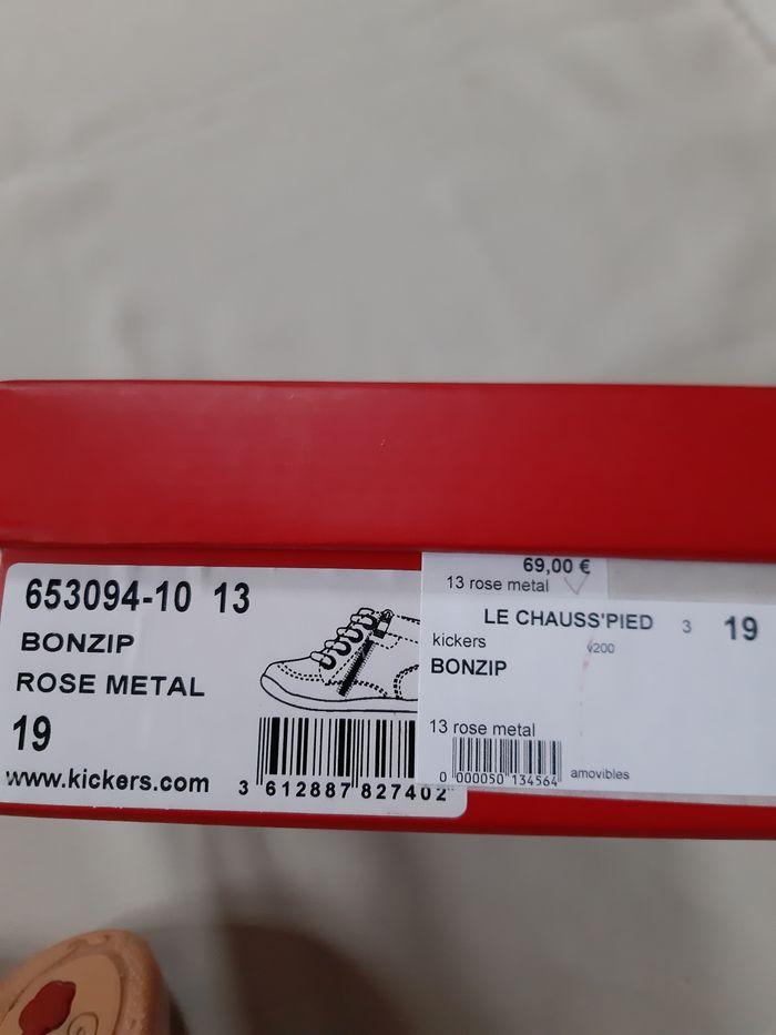 Chaussures premiers pas fille - Kickers - 19 - photo numéro 7