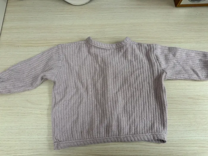Gilet vieux rose Zara taille 2-3 ans - photo numéro 3