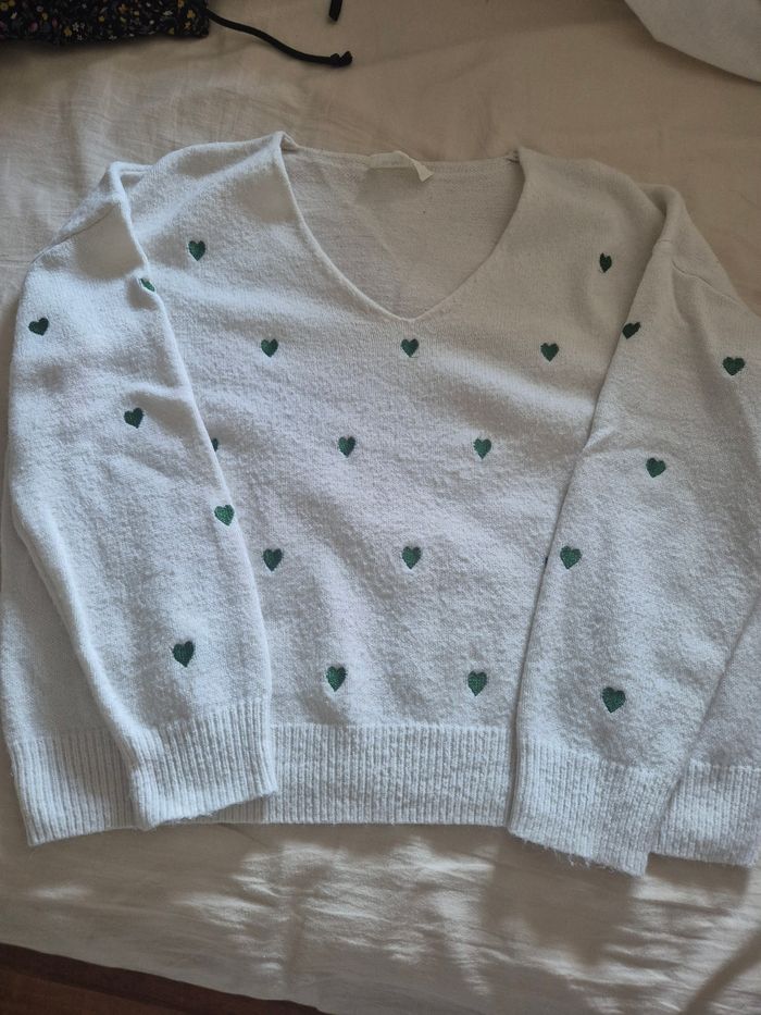 Pull motif cœur - photo numéro 4