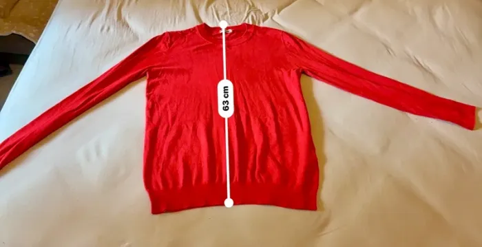 Pull fin rouge Tezenis