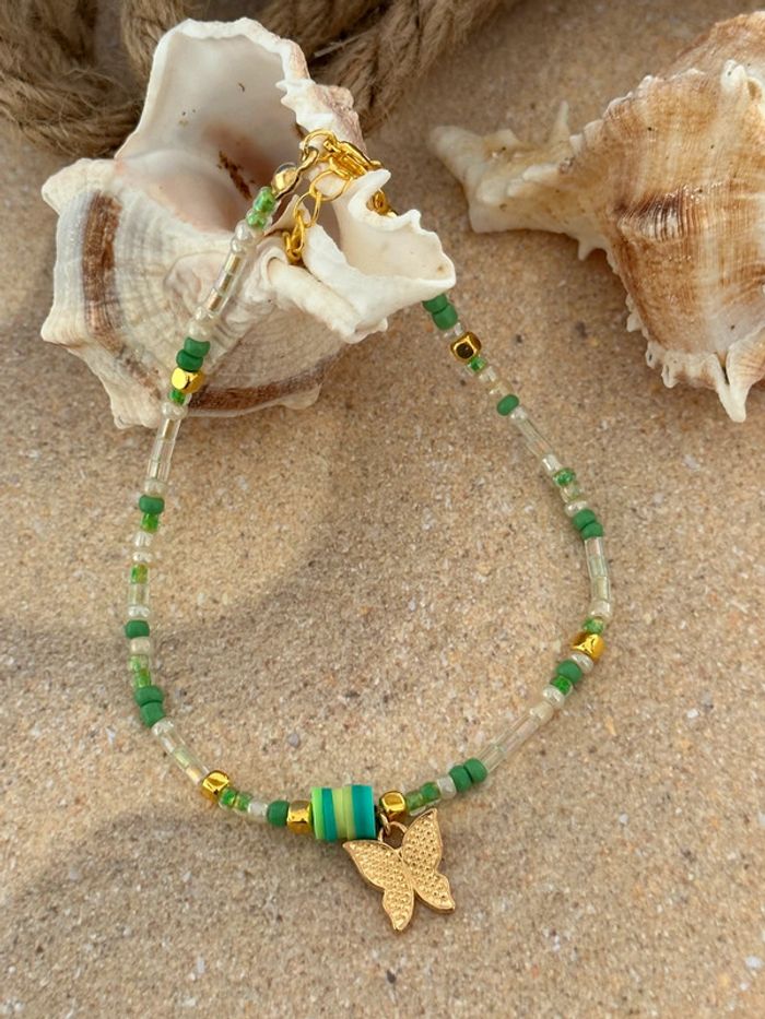 Bracelet de cheville en perles de rocaille - photo numéro 2