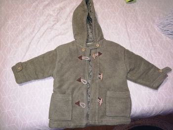 Loden enfant vert  avec capuche