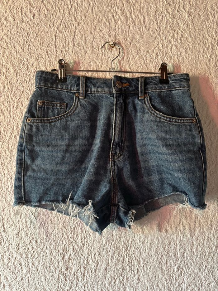 Short en Jean Pimkie - Taille Haute & Effet Effiloché - Taille S / 36 - photo numéro 2