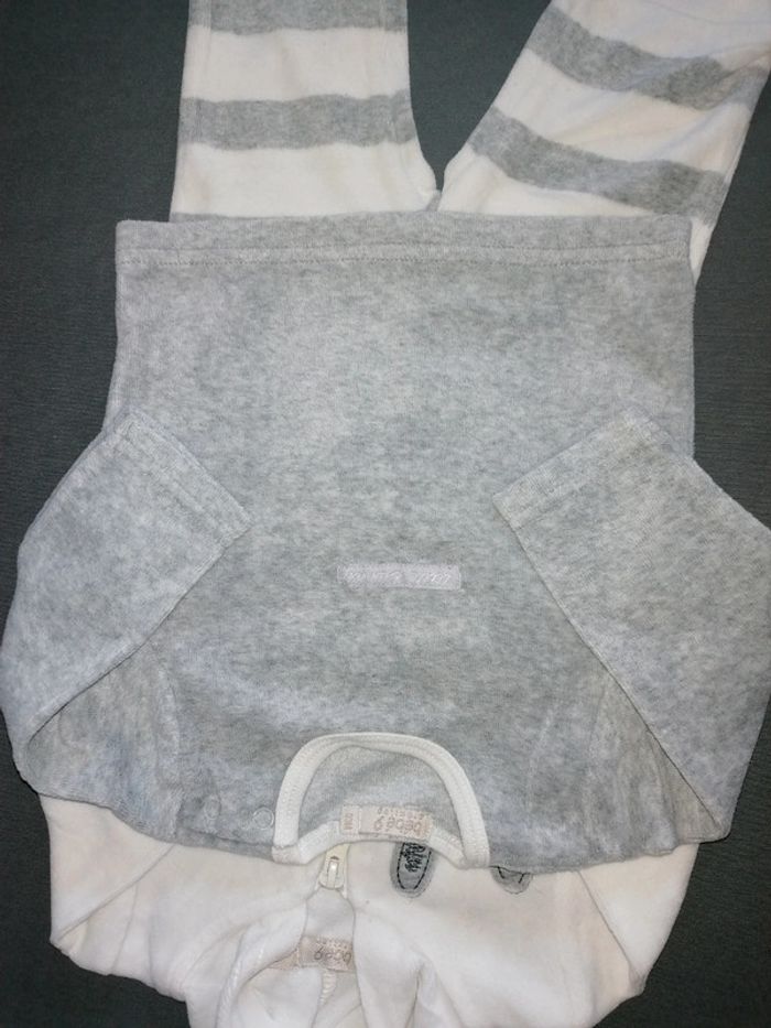 Ensemble 3mois velours bébé 9 - photo numéro 3