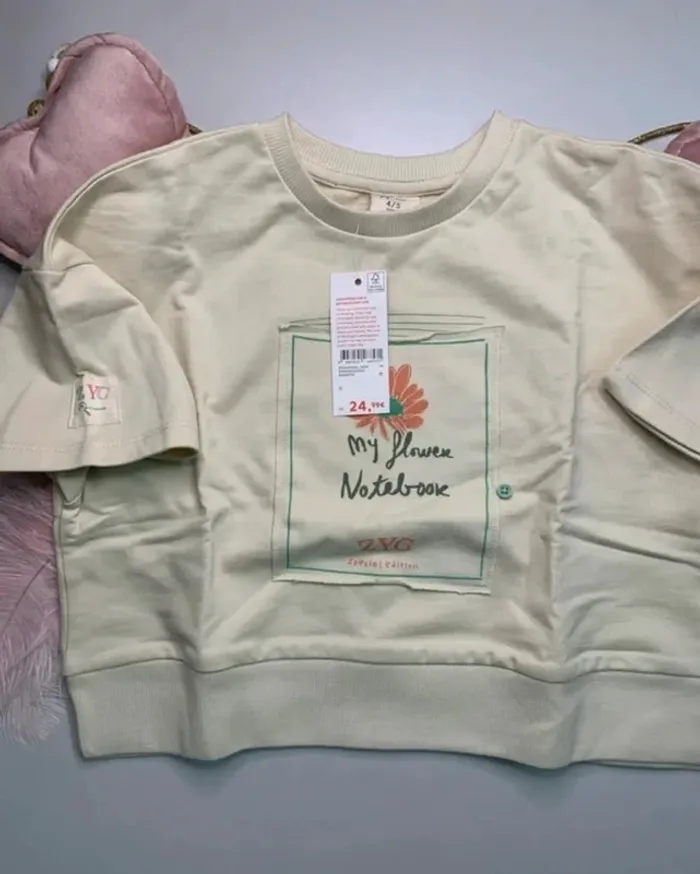 Sweat fille - oversize - neuf - Zippy - Taille 5 ans - photo numéro 4