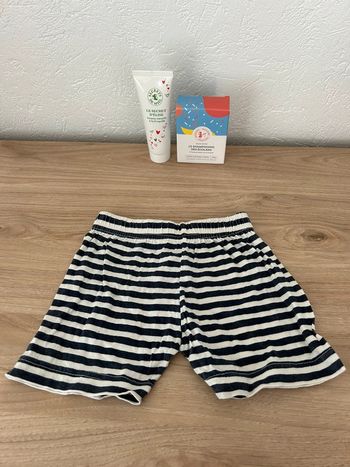🌀 Short rayé pour bébé en coton 🌀