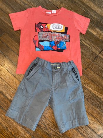 Ensemble T-shirt Zara et short Kiabi 6 ans