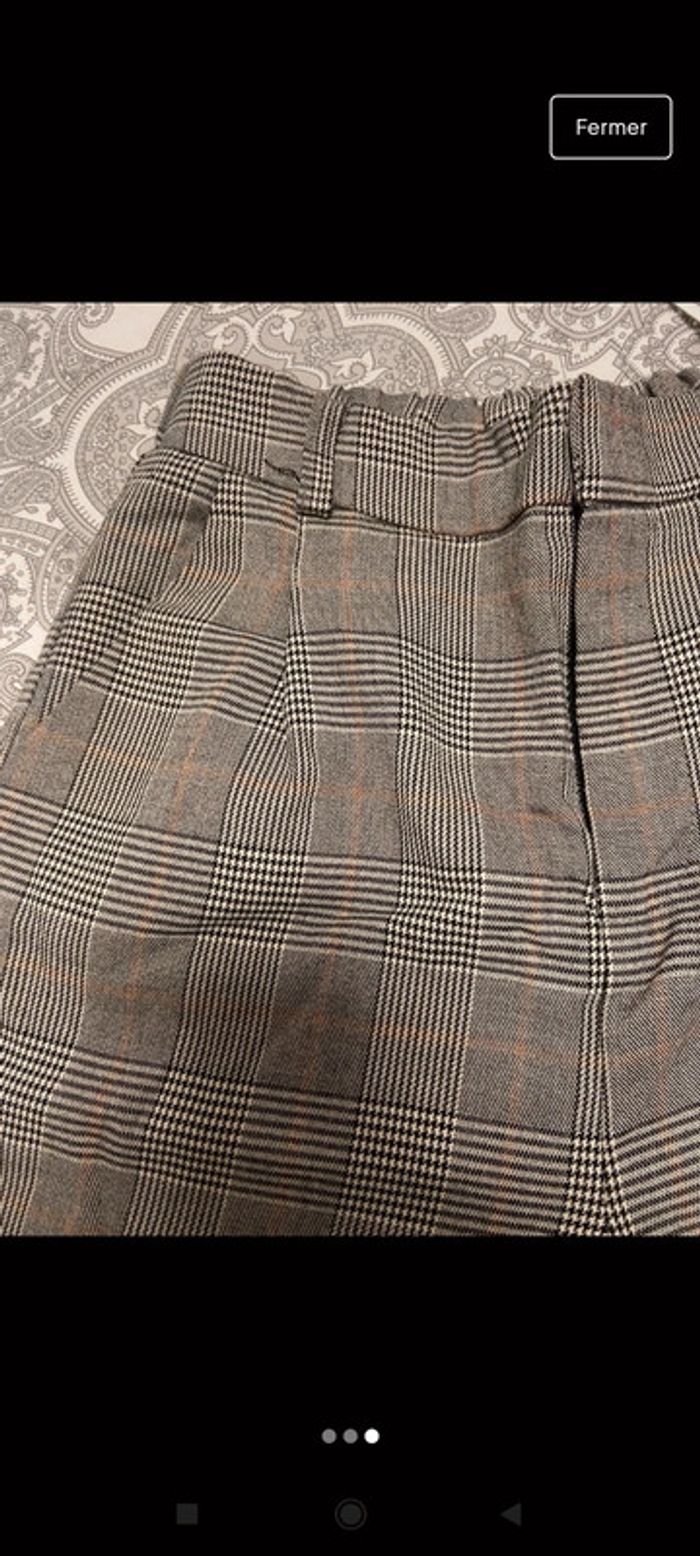 Pantalon court à carreaux taille 36 - photo numéro 3