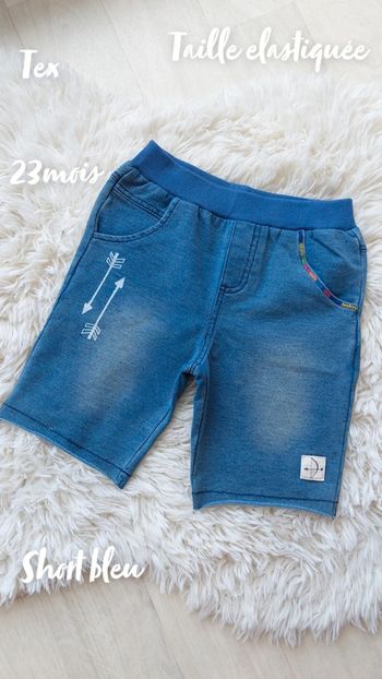 Short bleu jeans 2 ans