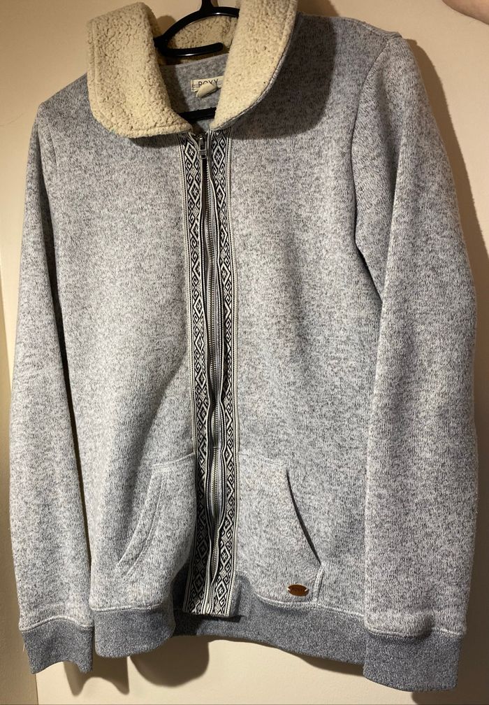 Polaire Roxy grise doublée sherpa - photo numéro 2