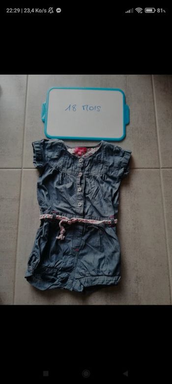 Jolie combishort 18 mois