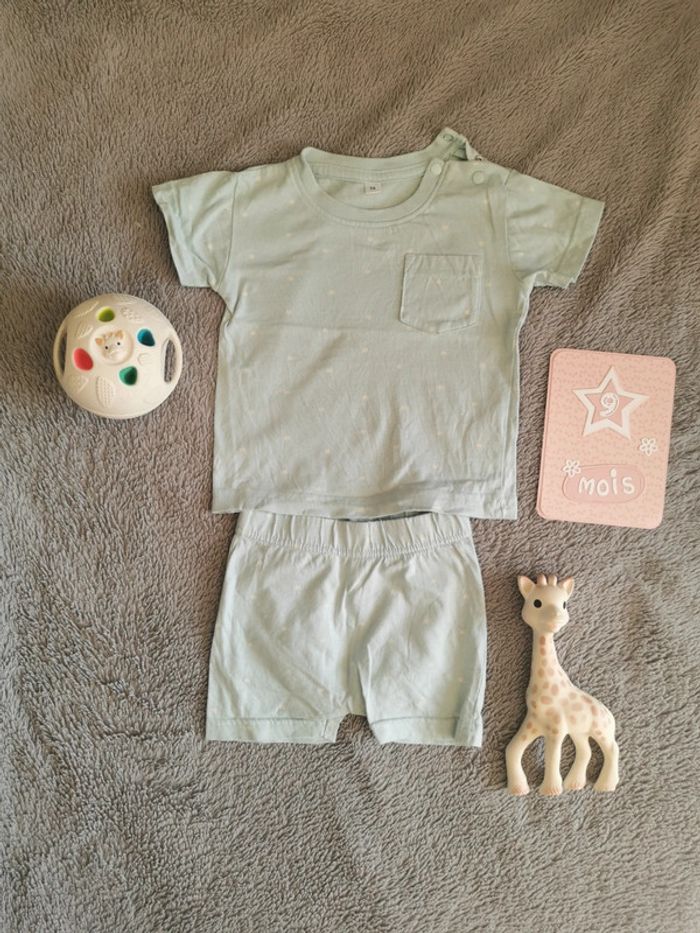 Ensemble short coton