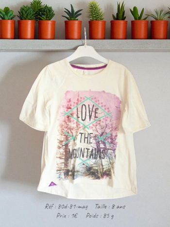 T-shirt 8 ans (80d-81-mag)