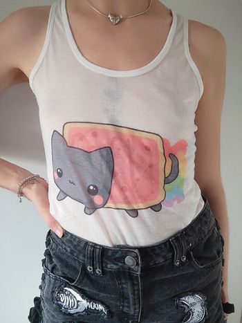 Débardeur unique Nyan Cat -  36/S à 38/M