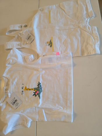 Ensemble salopette t-shirt