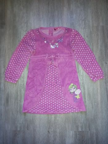 chemise de nuit en velours princesse NKY taille 4/5 ans