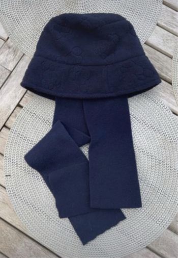 Bonnet polaire cache oreilles - 12 mois - bleu marine
