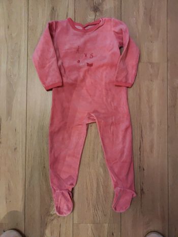 Pyjama 1 pièce fille rose