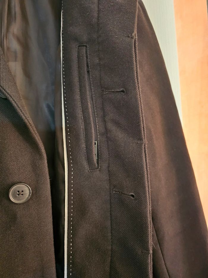 Manteau noir classe homme - photo numéro 5