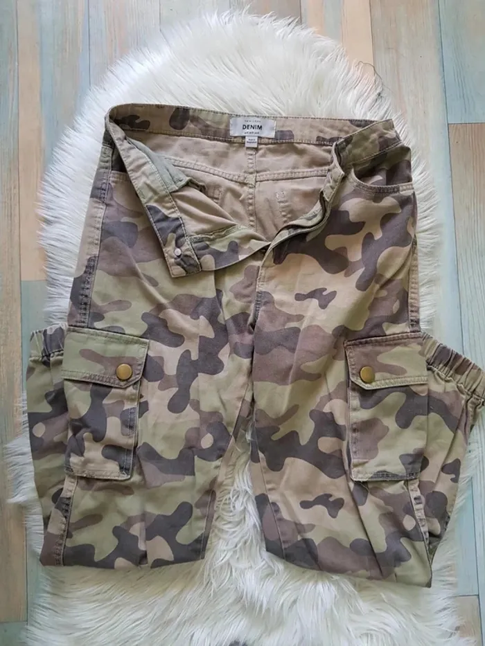 Pantalon newlook militaire kaki taille 38 excellent état - photo numéro 9