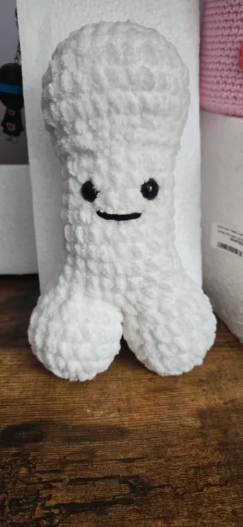 Peluche zizi géant blanc neuf