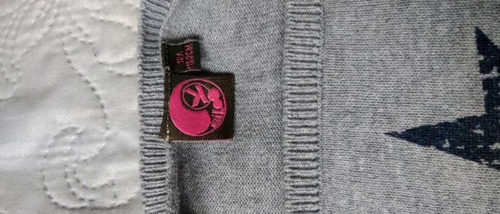 Pull fin motif drapeau américain gris fille 12 ans bilook - photo numéro 12