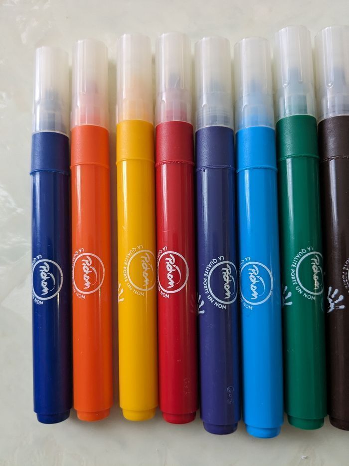 Lot de 33 feutres  Pichon, à grosse pointe. - photo numéro 8