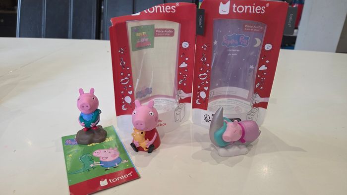 Lot 3 tonies pepa pig
