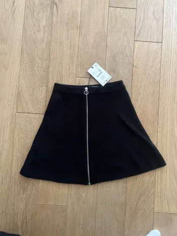 Jupe pull zippé noir Zara fille 13/14 ans neuf avec étiquette