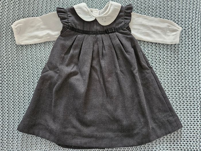 Ensemble robe grise