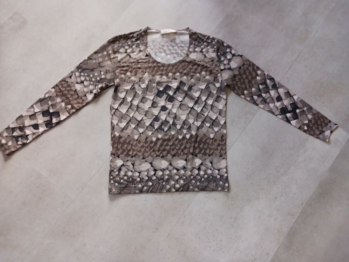 top manches longues imprimé et doré Taille M Max Bergam Neuf - photo numéro 2